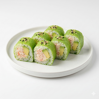 Maki Verde De Cangrejo Y Aguacate