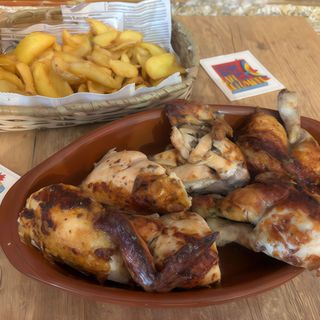 Pollo entero asado