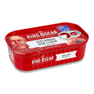 Печінка тріски King Oscar консервована стерилізована (121г)