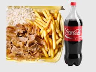 Menú plato kebab gratinado