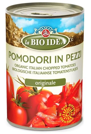 POMIDORY KROJONE BEZ SKÓRY (PUSZKA) BIO 400 g - LA BIO IDEA