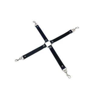 Хрестовина З Натуральної Шкіри Art Of Sex – 4 Way Connector, Чорний