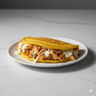 Cachapa De Pollo Y Queso Latino