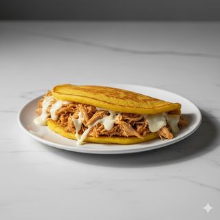 Cachapa De Pollo Y Queso Latino