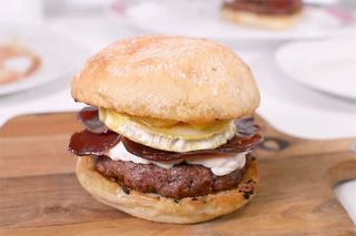 Hamburguesa Con Queso De Cabra