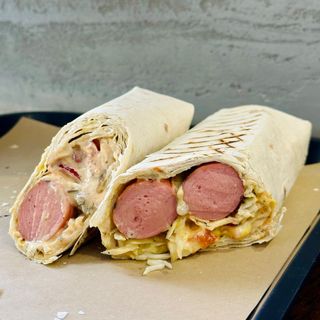 Хот-дог в лаваші (2 сосиски)