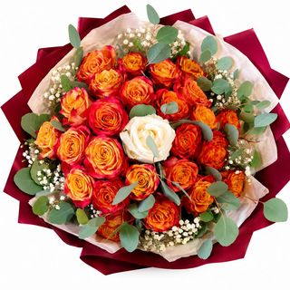 Buchet 25 de trandafiri Atomic