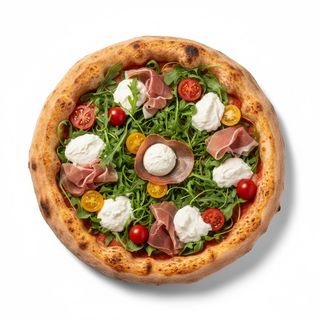 Prosciutto crudo e stracciatella