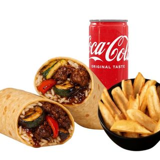 Teriyaki  Burrito Combo