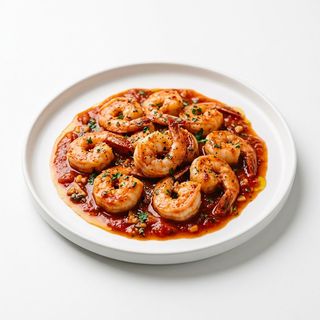 91. Gambas Con Salsa De Tomate