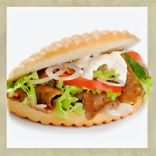 Pita Kebab De Pollo Solo Carne