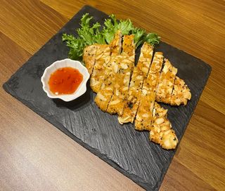 (31a)Pollo almendrado crujiente 