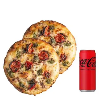2 Bufala datterini e pesto + Bibita