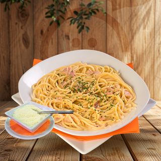 Spaghetti a la carbonara