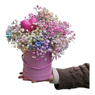 Flowerbox z Gipsówką ver. 2