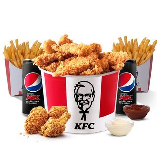 Menú Bucket 7 Tiras + 7 Alitas Picantes para 2