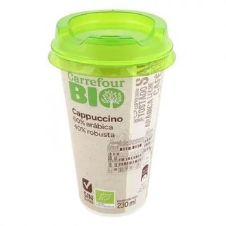 Café Latte Cappuccino Eco Carrefour Bio sin Gluten 230 Ml.