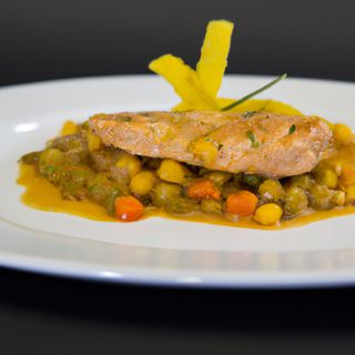 Pollo con patate e porri