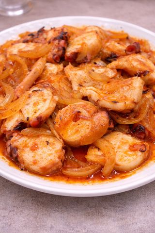 Pulpo Con Verduritas