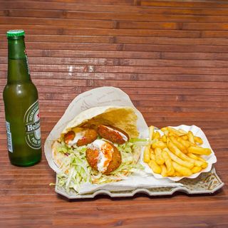 Menu panino falafel