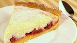 Творожный пирог с персиком и ананасом (штучно)