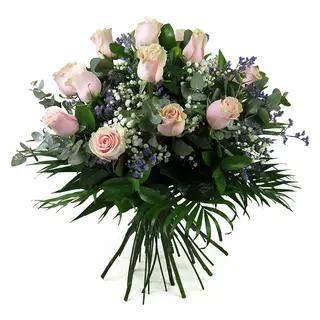 RAMO DE 12 ROSAS ROSAS