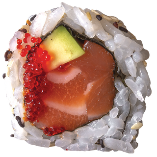 Sushi ura maki - American spicy salmon 