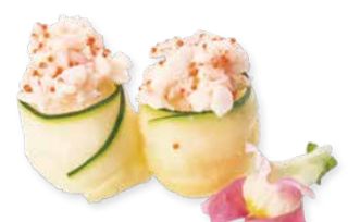 121 Gunkan zucchine ebi - 2 pezzi