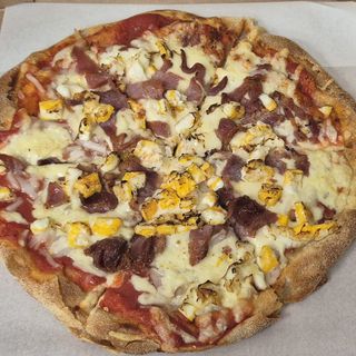 Pizza bacon sausage