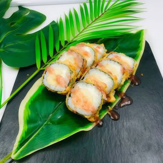 213. Tempura Maki De Plàtan Amb Formatge (8 Uds.)