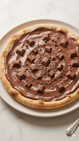 Pizza al cioccolato