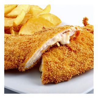 Milanesas de Pollo con Patatas Fritas