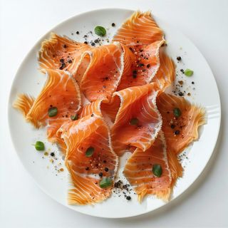 21a. Carpaccio a salmone 10 pezzi