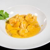 Gamberi curry al latte di cocco