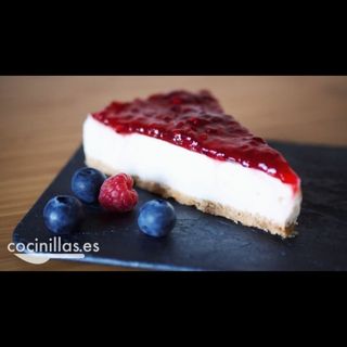 Tarta De Queso Con Frambuesa