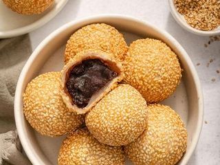 120 Palline di riso glutinoso con sesamo fritte