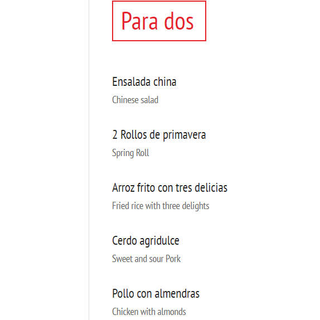 Para 2 Personas
