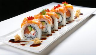 Uramaki spicy salmon - 4 pezzi