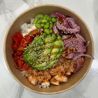 Poke Salmón Y Langostino Trufado