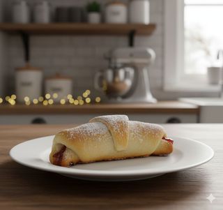 Posna kiflica sa višnjom ili marelicom