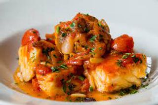 Baccala alla napoletana,patate e olive 2 porzioni