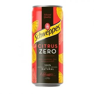 Schweppes Citrus Zero Mandarina, Lima, Naranja, Pomelo 33Cl.