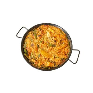 107 Paella Pelada De Mariscos