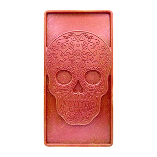 Czaszka calavera rose gold – czekolada mleczna (100g)
