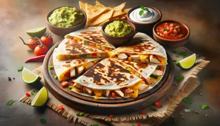 Quesadilla z szarpanym kurczakiem BBQ