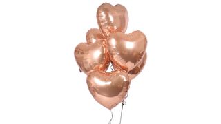 Balon złoty serce