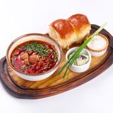 Борщ з білими грибами (350/50/80г)