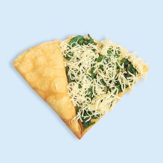 კრეპი ისპანახით და ყველით