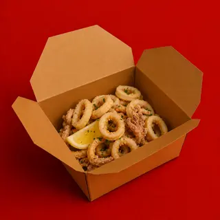 Calamares Fritos con Mayonesa de Bergamota