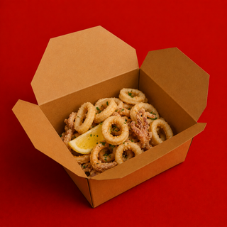 Calamares Fritos con Mayonesa de Bergamota